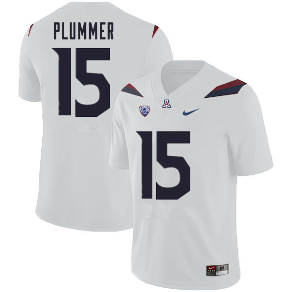 Men #15 Will Plummer Arizona Wildcats College Football Jerseys Sale-White